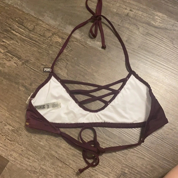 FINAL PRICE NWT Maroon Pink Victoria’s Secret Swimsuit Top - Picture 3 of 11